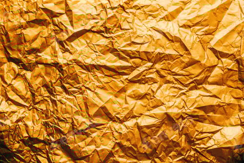 Preview: Wrinkled Gold Foil Texture Background for Luxury