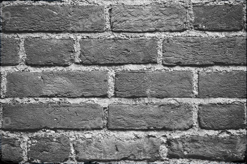 Preview: Seamless dark grey brick wall texture background. Pattern of weathered old cracked brickwall.