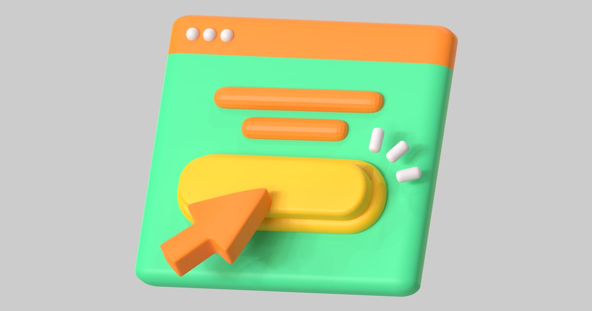Stylized Browser Window 3D, Incl. browser & circle - Envato