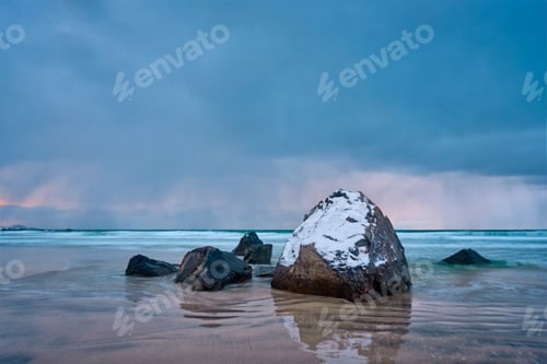 Preview: Skagsanden beach, Lofoten islands, Norway