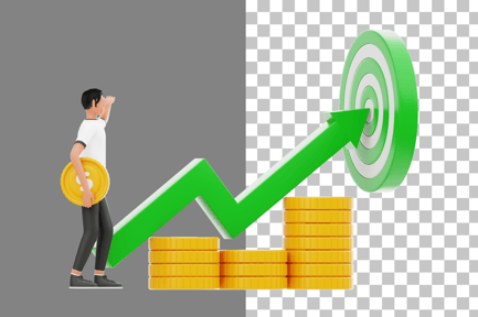 Preview: Financial Goal 3D Illustration