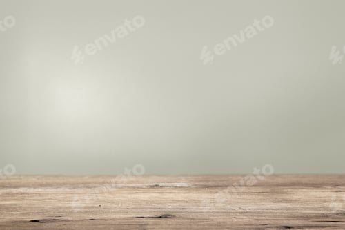 Vista previa: Plain beige wall with wooden floor product background