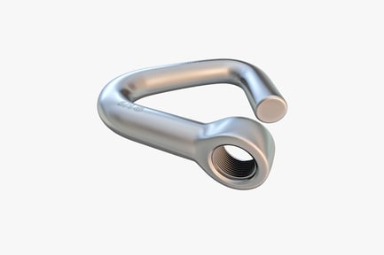 Preview: Swivel hook with threaded shank and size indication