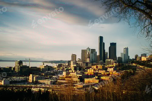 Preview: Seattle skyline in the winter