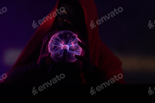 Preview: Futuristic shaman is using his magic globe