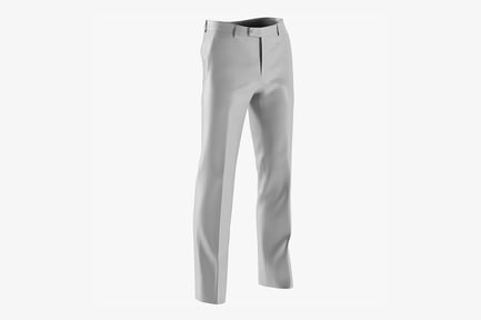 Preview: Men's Casual Trousers - Straight Leg, Fabric Detail