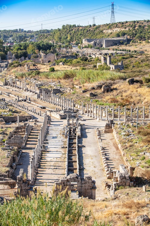 Preview: Nymphaeum of Perge. Ruins of ancient Pamphylian city located in Antalya Province, Turkey.