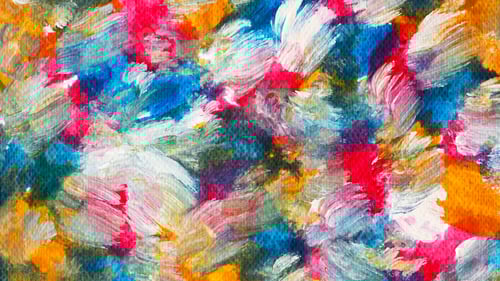 Preview: Vibrant colorful paint on canvas