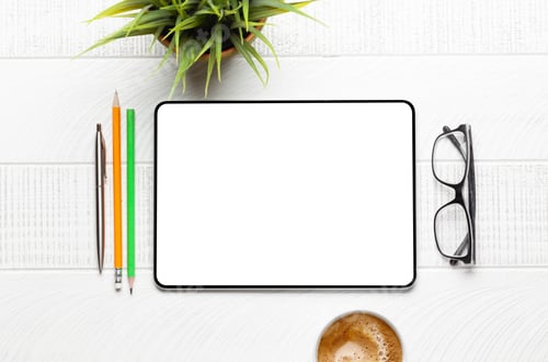 Preview: Tablet with blank screen