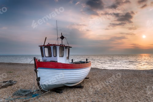 Preview: Fishing Boat at Sunrise