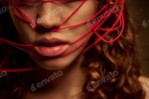 Preview: Female Face with Tangled Face