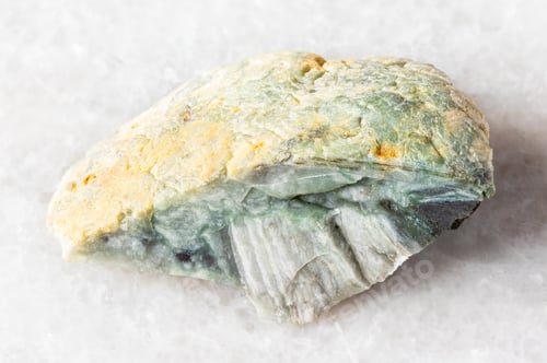 Preview: sample of raw trass chernomorite rock on white