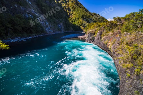 Preview: Petrohue Falls, Vicente Perez Rosales National Park, Chilean Lake District, Chile, South America