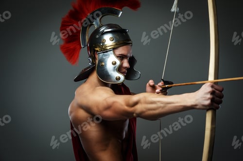 Preview: Muscular male in roman armor.