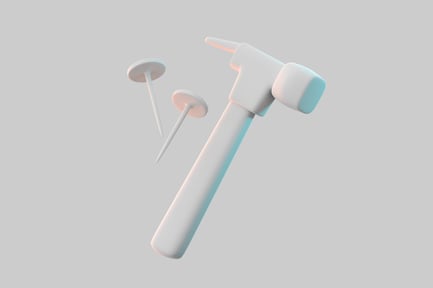 Preview: Hammer and nails set