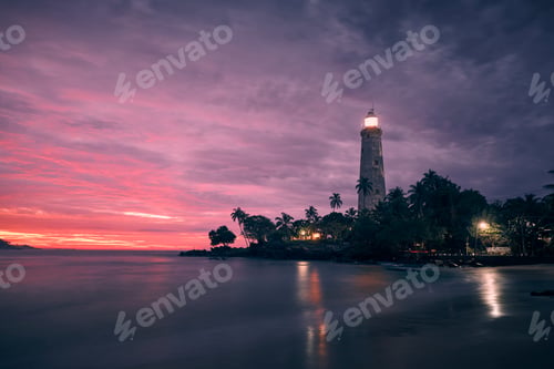 Preview: Lighthouse at colorful sunrise