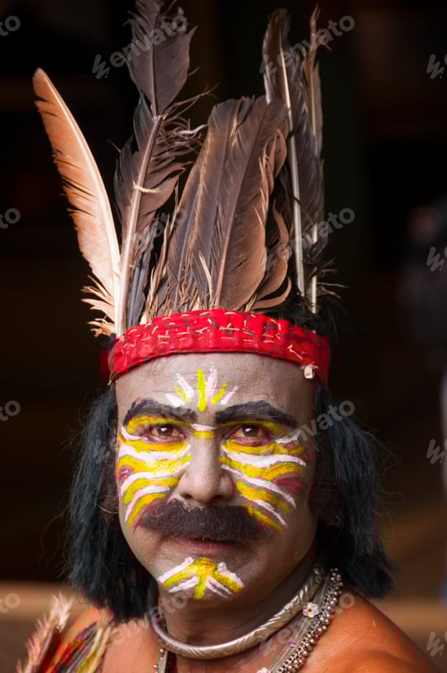 Preview: Portrait of Impressionist or Behrupiya, Traditional performing artist of India.