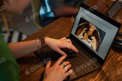 Preview: Woman Generating Image With VLM Model