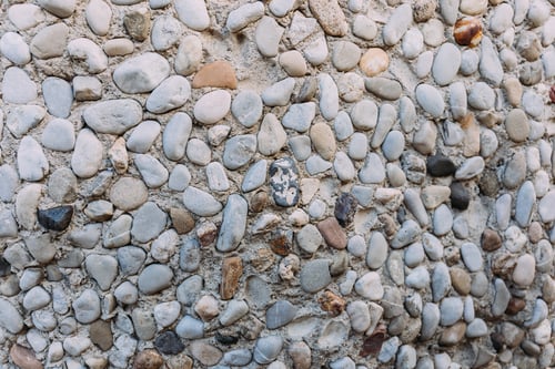 Preview: multicolored handwork textured stone wall, barcelona, spain