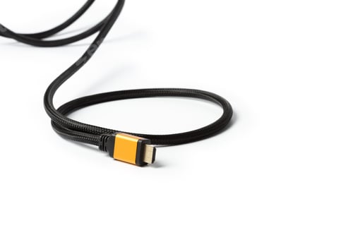 Preview: HDMI cable isolated on a white background