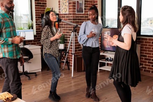 Preview: Diverse young adults women enjoying friendship