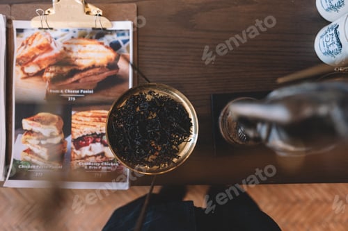 Preview: Tea on vintage weight meter