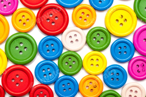Preview: Colorful sewing buttons background