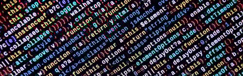 Preview: Writing programming code on laptop