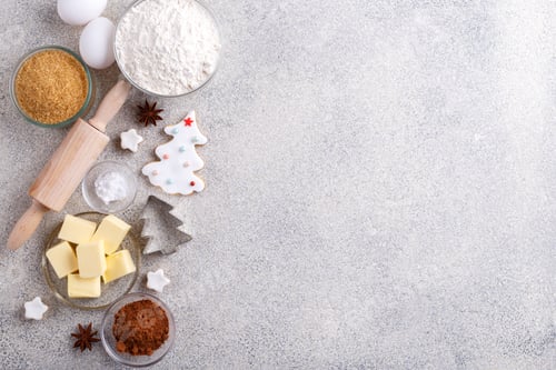 Preview: Ginger bread cookies and ingredients