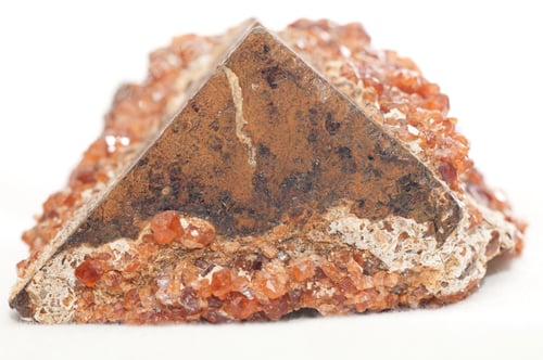 Preview: garnet on pyrite mineral