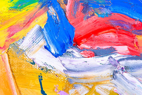 Preview: Oil on canvas. fragment of my painting. abstract background. focus on brushstrokes