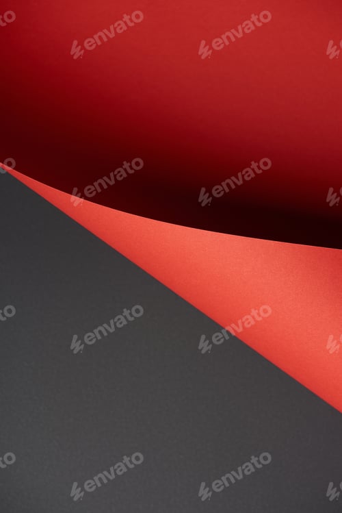 Preview: close-up view of abstract black and red creative paper background