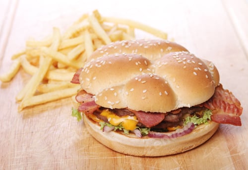 Preview: Big burger and chips