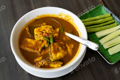 Preview: Seabass Spicy Curry, Southern Thai Food