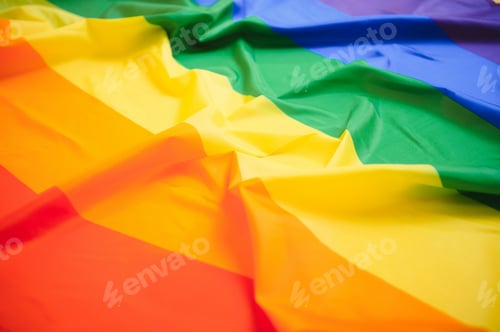 Preview: Background of colorful rainbow flag