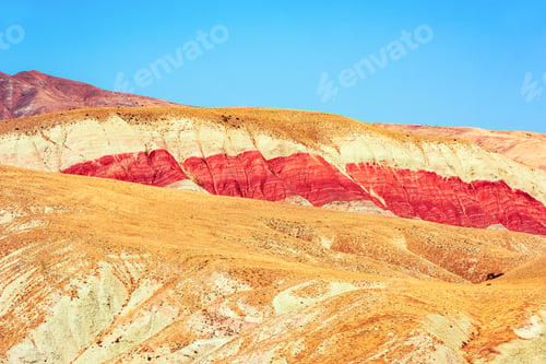 Preview: Amazing beautiful slopes of red mountains