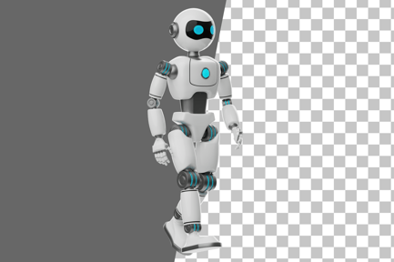 Preview: Robot Is Walking 3D Illustration