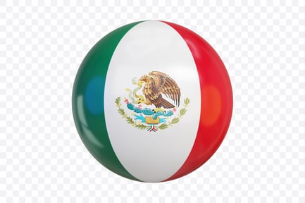 Vista previa: Bandera 3D de México