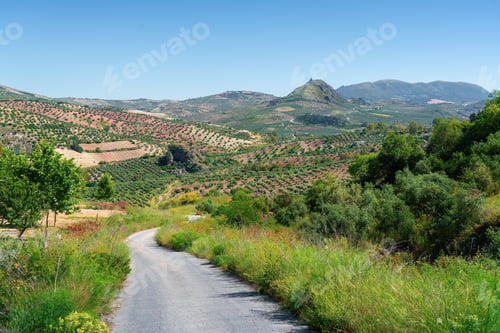 Preview: Via Verde de la Sierra greenway with the Iron Castle of Pruna - Olvera, Andalusia, Spain