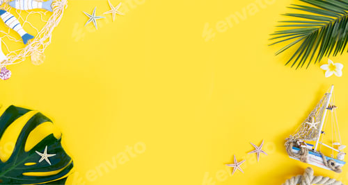 Preview: Summer flat lay scenery