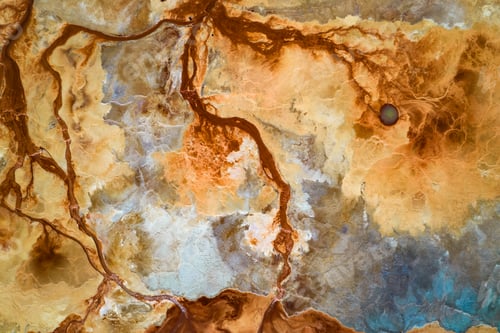 Preview: Aerial view of hot spring in China