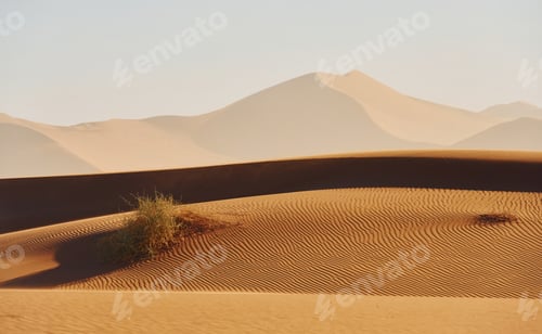 Preview: Horizon is far away. Majestic view of amazing landscapes in African desert