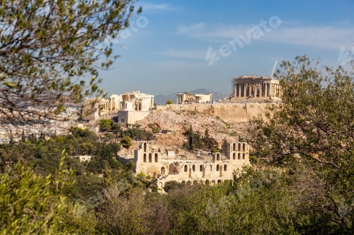 Preview: Historic Landmark, Odeon of Herodes Atticus, in the Acropolis of Athens, Greece.