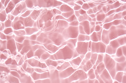 Preview: Abstract pink water background with streaks of water.