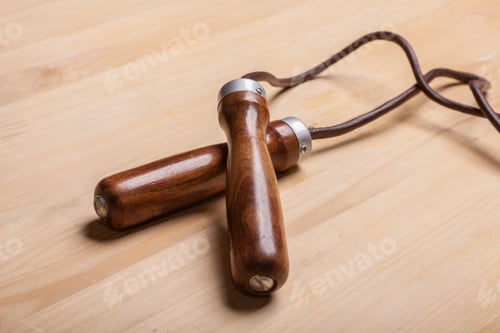 Preview: fitness equipment on wooden floor