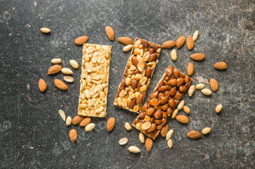 Preview: Sweet nut bars with honey.