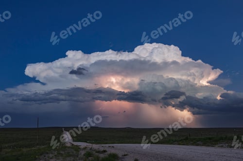 Preview: Lightning Show on the Back Side of a Supercell;;