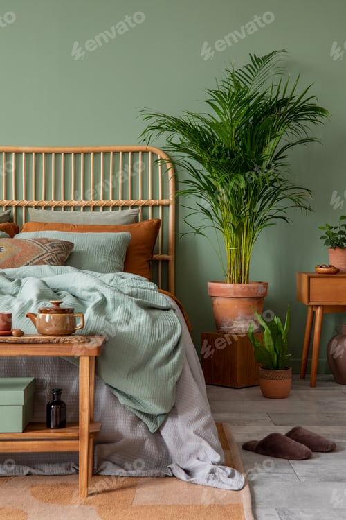 Preview: Creative bedroom interior composition