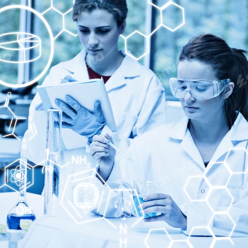 Preview: Science Graphic Against Science Students Doing An Experiment