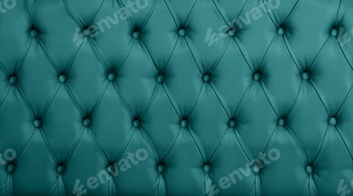 Preview: Teal leather capitone background texture